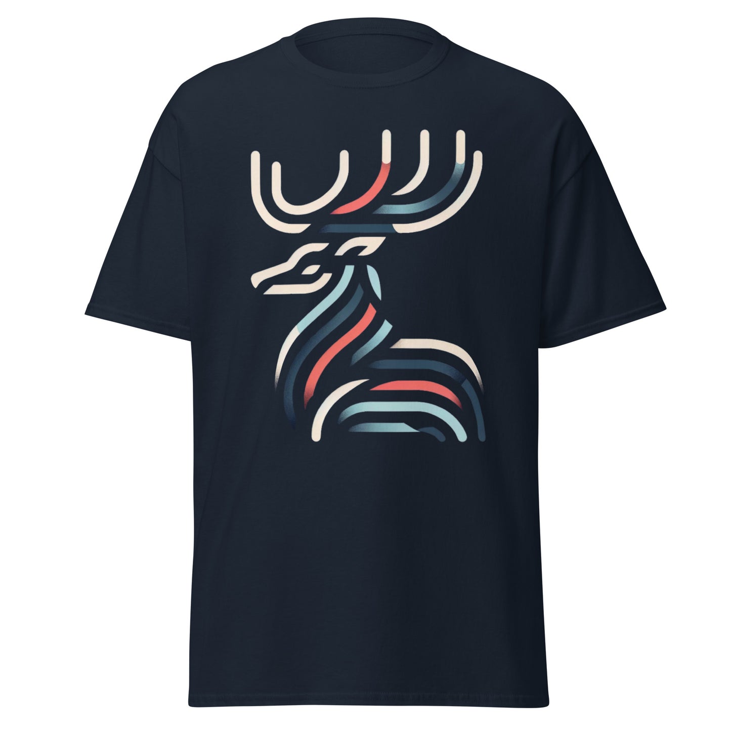 Modern Reindeer Christmas T-shirt