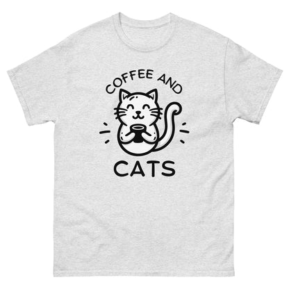 Ash Coffee & Cats T-Shirt, front view