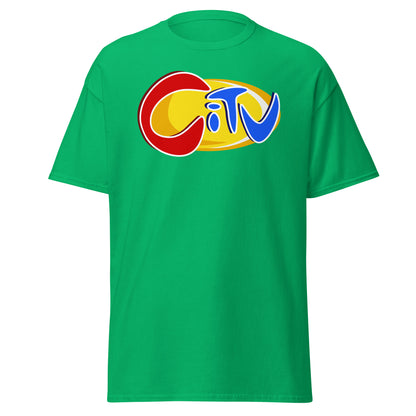 Irish green CITV retro TV nostalgia T-shirt, front view
