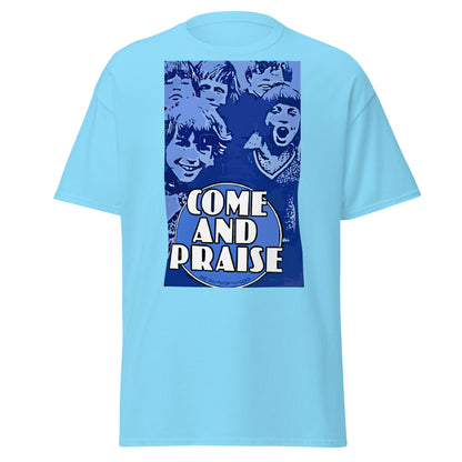 Sky Come and Praise retro school nostalgia T-shirt, front view