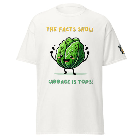 White Cabbage is Tops T-Shirt, front view