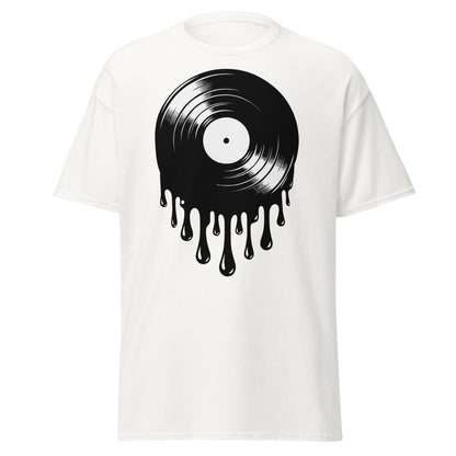White Melting Vinyl T-Shirt, front view