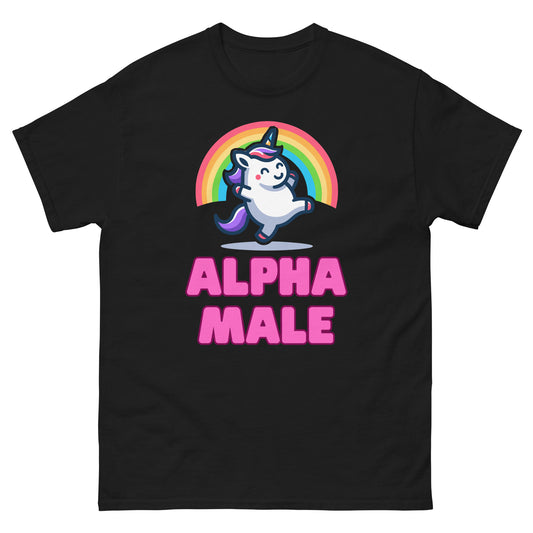 Black Alpha Male T-Shirt, front view