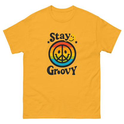 Gold 70s - Stay Groovy T-Shirt, front view
