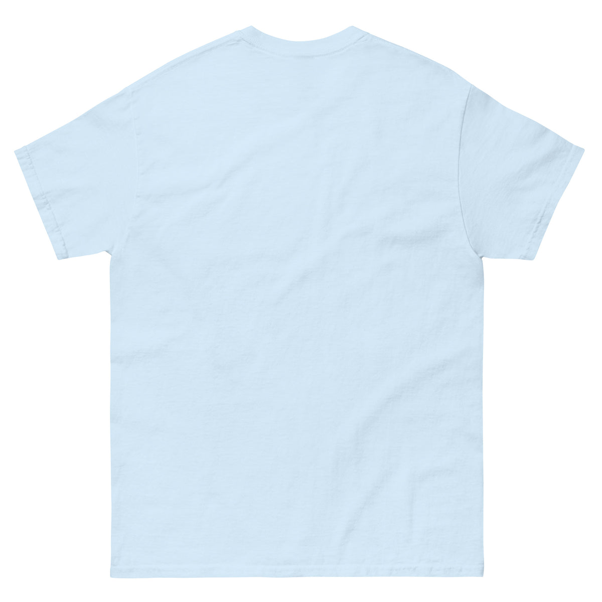 Light Blue Vintage Style Baseball T-Shirt, back view