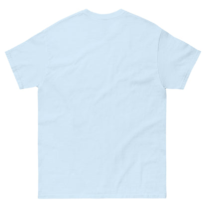 Light Blue Vintage Style Baseball T-Shirt, back view