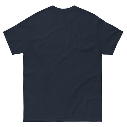 Back view of the navy 8-Bit Solar System T-Shirt