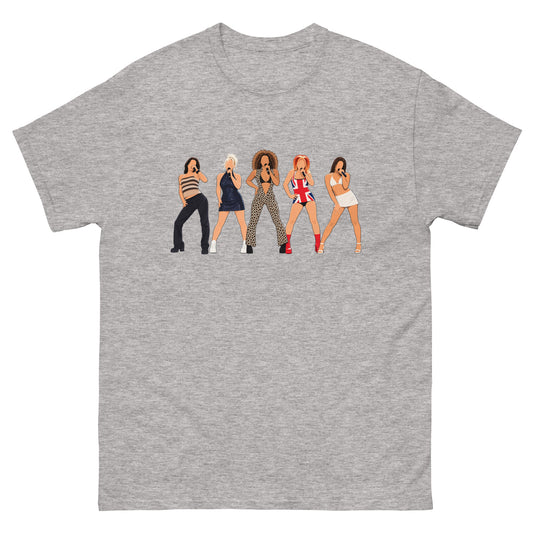 Sport Grey YOU KNOW WHO #002 faceless five graphic T-shirt, front mock-up