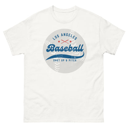 White Vintage Style Baseball T-Shirt, front view