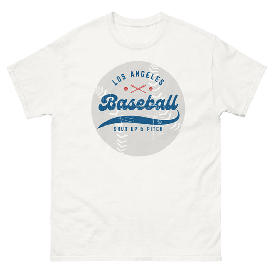 White Vintage Style Baseball T-Shirt, front view